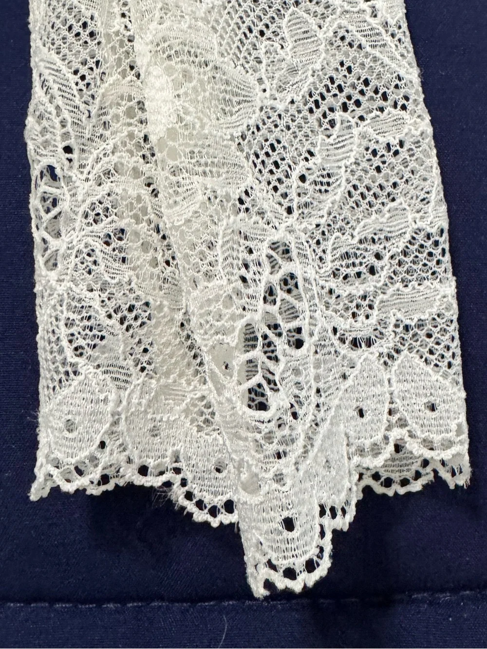 Zara Little Bow White Lace Long-Sleeve Bodysuit NWT Size M